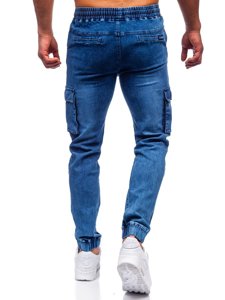 Bolf Herren Jeanshose Jogger Pants Cargohose Dunkelblau  HY893