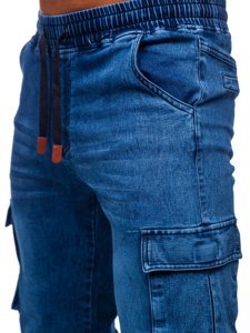 Bolf Herren Jeanshose Jogger Pants Cargohose Dunkelblau  HY893