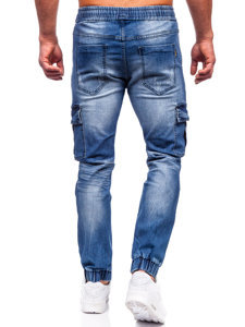 Bolf Herren Jeanshose Jogger Pants Cargohose Dunkelblau  MP0130BS