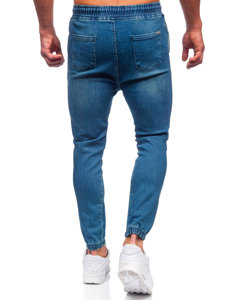 Bolf Herren Jeanshose Jogger Pants Dunkelblau  0028