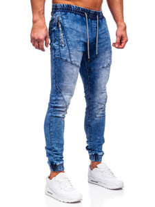 Bolf Herren Jeanshose Jogger Pants Dunkelblau  E7756