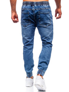 Bolf Herren Jeanshose Jogger Pants Dunkelblau  K10001-1