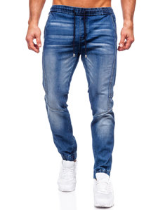 Bolf Herren Jeanshose Jogger Pants Dunkelblau  MP0115BS 