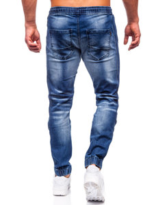 Bolf Herren Jeanshose Jogger Pants Dunkelblau  MP0118BS