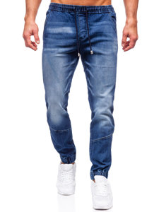 Bolf Herren Jeanshose Jogger Pants Dunkelblau  MP0118BS