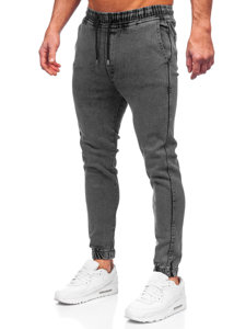 Bolf Herren Jeanshose Jogger Pants Schwarz  0026