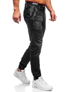 Bolf Herren Jeanshose Jogger Pants Schwarz 31002W0