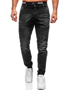 Bolf Herren Jeanshose Jogger Pants Schwarz 31002W0