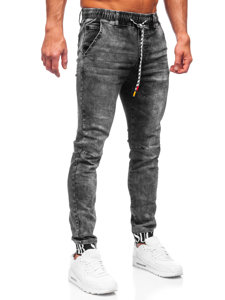 Bolf Herren Jeanshose Jogger Pants Schwarz  TF110