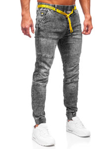 Bolf Herren Jeanshose Jogger Pants Schwarz  TF115