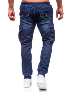 Bolf Herren Jeanshose Joggers Cargohose  Dunkelblau  MP0108BS