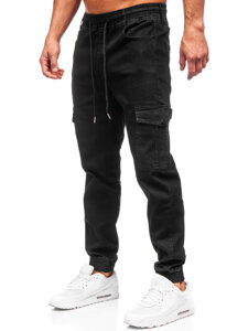 Bolf Herren Jeanshose Joggers Cargohose Schwarz  8126