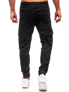 Bolf Herren Jeanshose Joggers Cargohose Schwarz  8126