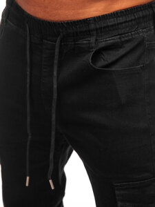 Bolf Herren Jeanshose Joggers Cargohose Schwarz  8126