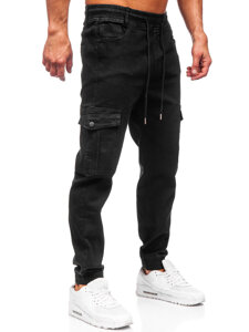 Bolf Herren Jeanshose Joggers Cargohose Schwarz  8126