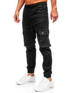 Bolf Herren Jeanshose Joggers Cargohose Schwarz 8165