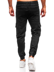 Bolf Herren Jeanshose Joggers Cargohose Schwarz 8165