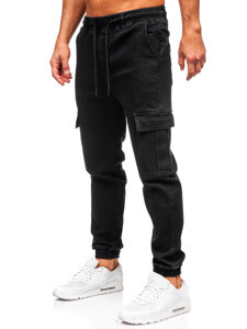 Bolf Herren Jeanshose Joggers Cargohose Schwarz 8170