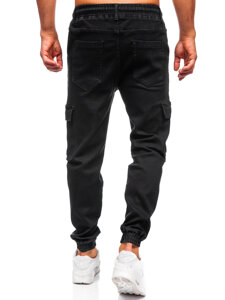 Bolf Herren Jeanshose Joggers Cargohose Schwarz 8170