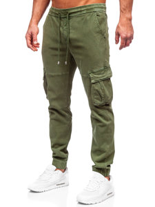 Bolf Herren Jeanshose Joggers Cargohse Khaki  MP0105MV