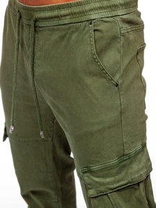 Bolf Herren Jeanshose Joggers Cargohse Khaki  MP0105MV