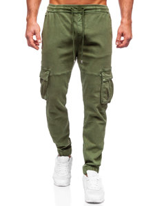 Bolf Herren Jeanshose Joggers Cargohse Khaki  MP0105MV