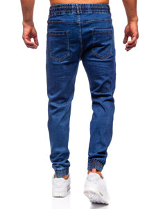 Bolf Herren Jeanshose Joggers Dunkalblau  8102