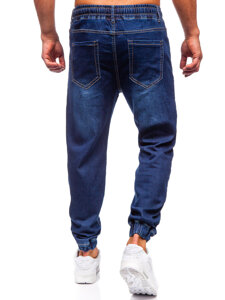 Bolf Herren Jeanshose Joggers Dunkalblau  8116