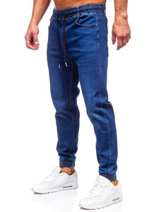 Bolf Herren Jeanshose Joggers Dunkalblau  8125