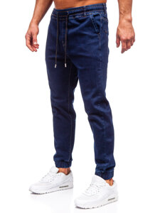 Bolf Herren Jeanshose Joggers Dunkalblau  8136