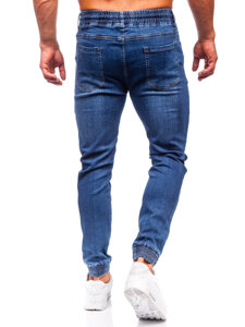 Bolf Herren Jeanshose Joggers Dunkelblau  8121