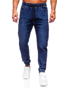 Bolf Herren Jeanshose Joggers Dunkelblau  8130