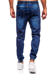 Bolf Herren Jeanshose Joggers Dunkelblau 8168