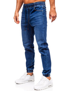 Bolf Herren Jeanshose Joggers Dunkelblau 8169