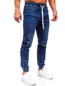 Bolf Herren Jeanshose Joggers Dunkelblau  9080