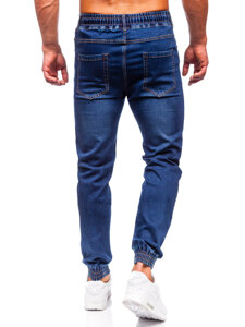 Bolf Herren Jeanshose Joggers Dunkelblau  9080