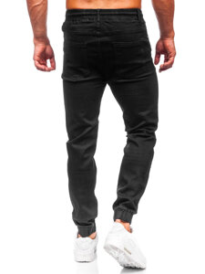 Bolf Herren Jeanshose Joggers Schwarz  8105