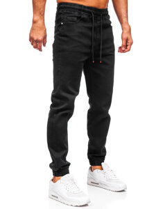 Bolf Herren Jeanshose Joggers Schwarz 8160