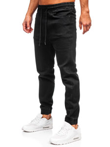 Bolf Herren Jeanshose Joggers Schwarz 8162