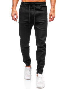 Bolf Herren Jeanshose Joggers Schwarz 8162