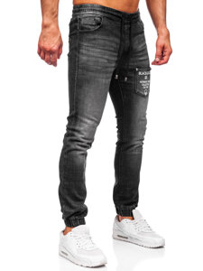 Bolf Herren Jeanshose Joggers Schwarz MP0090N