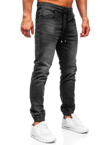 Bolf Herren Jeanshose Joggers Schwarz  MP0275N