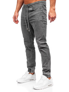 Bolf Herren Jeanshose Joggers Schwarzgrau  MP0272GS