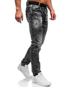 Bolf Herren Jeanshose Schwarz regular fit 30049S0