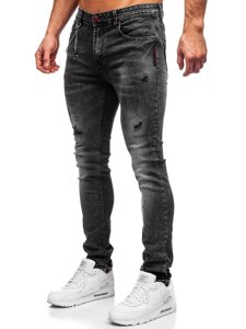 Bolf Herren Jeanshose Schwarz slim fit 60027W0