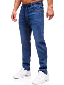 Bolf Herren Jeanshose regular fit Dunkalblau  9092