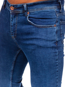 Bolf Herren Jeanshose regular fit Dunkelblau  1122