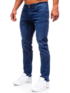 Bolf Herren Jeanshose regular fit Dunkelblau  1133