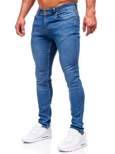 Bolf Herren Jeanshose regular fit Dunkelblau  3434