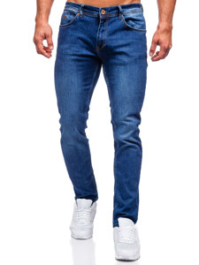 Bolf Herren Jeanshose regular fit Dunkelblau  4956